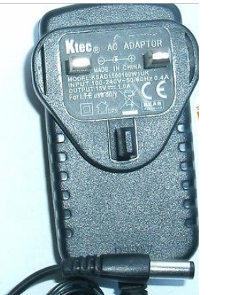 New Ktec KSAD1500100W1UK 15V 1A AC ADAPTER power supply charger UK PLUG Specification: Brand: Kte
